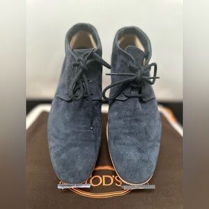 COPY - TOD’s dark blue soft suede desert boots women in 38,5 size - perfect con…